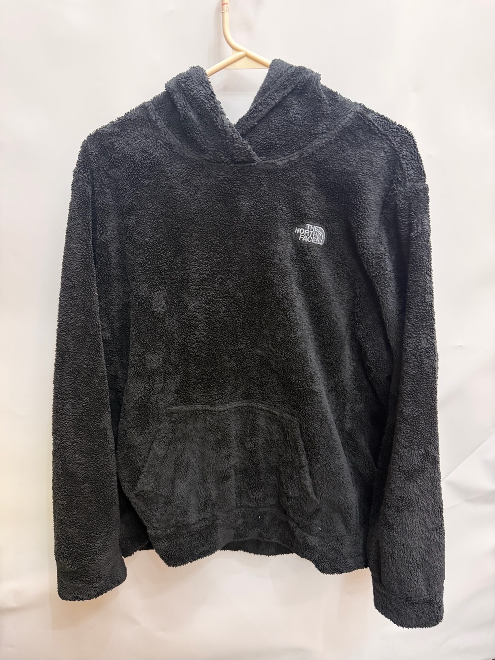 The North Face Black Sherpa Pullover Hoodie women’s size XL